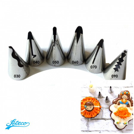 Кондитерски насадки рюшевые №030 - 090 Ateco | Ruffle