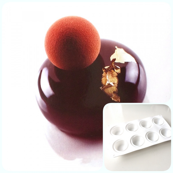 Силиконовая форма 3D для муссовых десертов | Стоу 8 ячеек