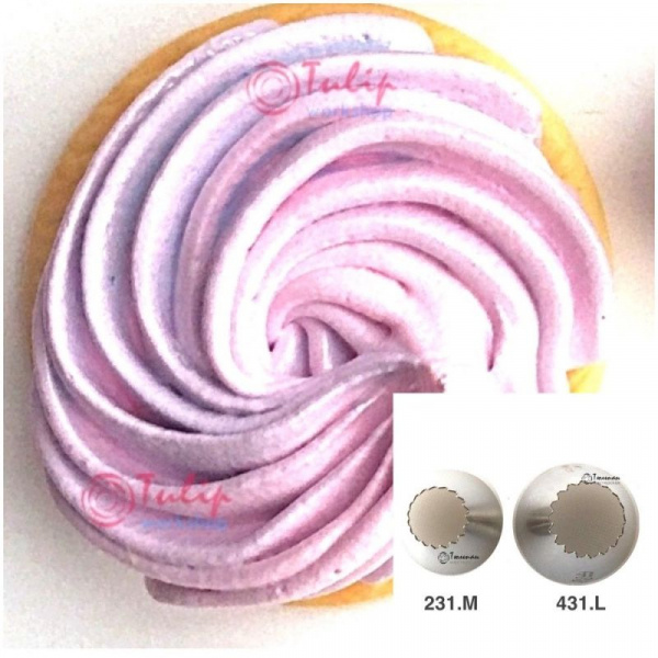 Насадка открытая звезда №231, 431 | Французкая (18 лучей) - Standard open star tip #231, 431 | French | by Tulip Workshop Насадка открытая звезда №231, 431 | Французкая (18 лучей) - Standard open star tip #231, 431 | French | by Tulip Workshop