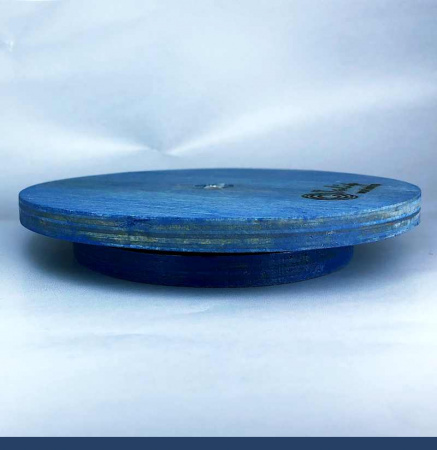 Поворотный столик для торта мини ∅ 14 см деревянный Tulip