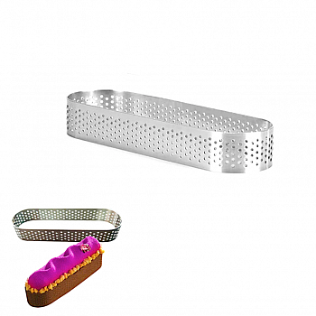 Формы для выпечки нерж.сталь перфорир. | Овал (высота 2 см)