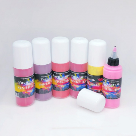 Пищевой краситель распылитель сухой 50 гр•6 шт Миррор Орнамент | Топ-Набор 6 цветов