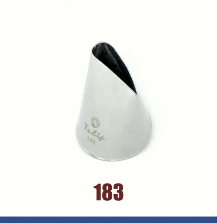 Кондитерская насадка 183 Tulip, Корея, прямой лепесток с округлой прорезью 21 мм