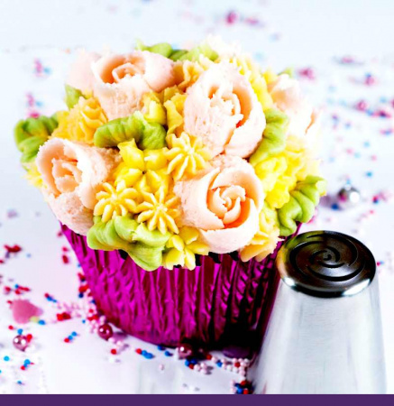 Набор (III) 6 кондитерских насадок - тюльпан одним движением 241,242,243,244,245,260 L+ размер Tulip, Корея