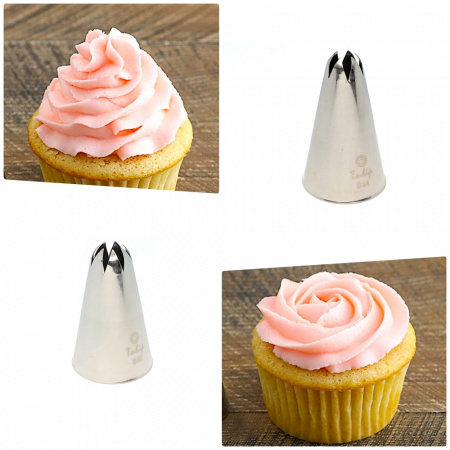 Кондитерская насадка закрытая звезда №845 Tulip™ (diam.7 mm; 7лучей)