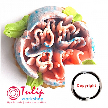 Насадка Малазийский Цветок №307 Фантазия | XXL размер (Russian Flower Nozzle # 307 - Fantasia | XXL size | By Tulip Workshop)