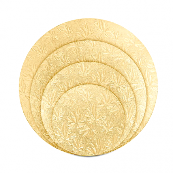 Поднос под торт Золото (cakeboard) Ø 200-400 мм | толщина 12 мм