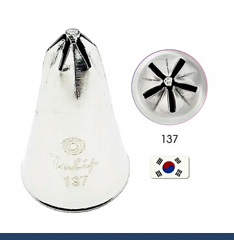 Кондитерская насадка 137 Tulip звезда закрытый центр Кондитерская насадка 137 Tulip звезда закрытый центр