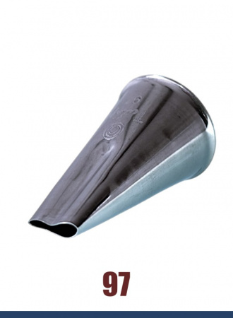 Кондитерская насадка 97 Tulip, Корея, прорезь 10 мм лепесток 2-й изогнутый