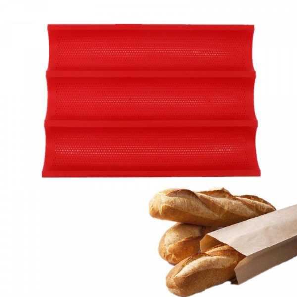 Форма силиконовая перфорир. 3х секционная Багет | 360*250 мм