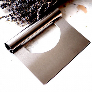 Кондитерский шпатель метал. прямой с ручкой (в.2)