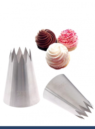 Кондитерская насадка 359, 366 открытая звезда Эконом