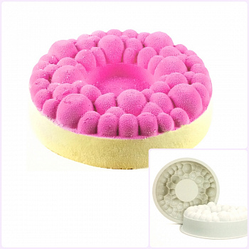 Силиконовая форма 3D для муссового торта | Баблс ∅240 мм