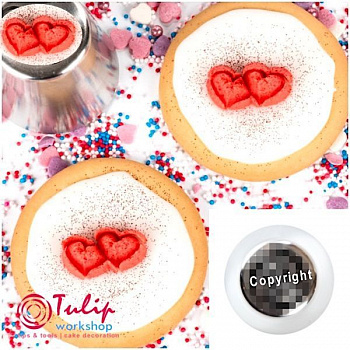 Насадка Валентин № 129 | L размер (Russian Pastry Tube #129 - Valentine Hearts | L size | By Tulip Workshop) Насадка Валентин № 129 | L размер (Russian Pastry Tube #129 - Valentine Hearts | L size | By Tulip Workshop)