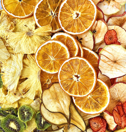 Хурма сушеная колечками фруктовые чипсы (слайсы) от 30 г.