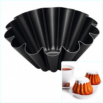 Форма Ром Баба для выпечки металлическая антипригарная | ∅ 9, 12, 14 см