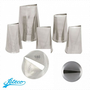 Кондитерская насадка прямой лепесток №124, 125, 126, 127, 128, 180 Ateco | большой размер Кондитерская насадка прямой лепесток №124, 125, 126, 127, 128, 180 Ateco | большой размер