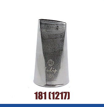 Кондитерская насадка 181(1217) Tulip, Корея, прямой лепесток с округлой прорезью 18 мм Кондитерская насадка 181(1217) Tulip, Корея, прямой лепесток с округлой прорезью 18 мм