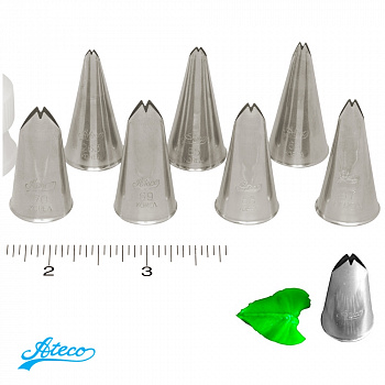 Кондитерская насадка листик №65-70, 263 Ateco | Малый размер Кондитерская насадка листик №65-70, 263 Ateco | Малый размер