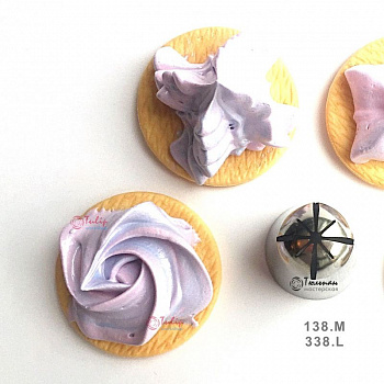 Насадка закрытая звезда №138, 338 (8 разных лучей) - Standard closed star tip #138, 338 | Frilly Girl | by Tulip Workshop Насадка закрытая звезда №138, 338 (8 разных лучей) - Standard closed star tip #138, 338 | Frilly Girl | by Tulip Workshop