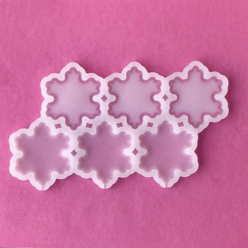 Силиконовая форма для шоколада-мастики-карамели 6 фигур - Снежинка