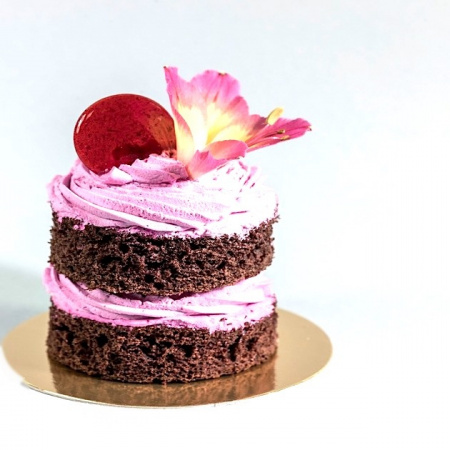 Подложка для пирожных Золото/Жемчуг 2х сторон. 0.8 мм, Ø 100 мм