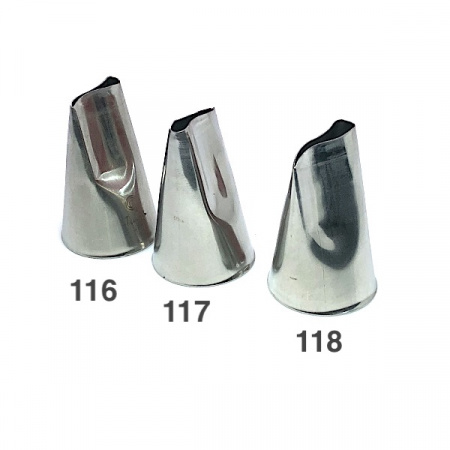 Кондитерская насадка 117 Tulip, Корея, прорезь 16 мм лепесток 2-й изогнутый