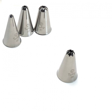 Кондитерская насадка закрытая звезда №28 Tulip™ малый размер (diam.7,6 mm; 8 лучей)