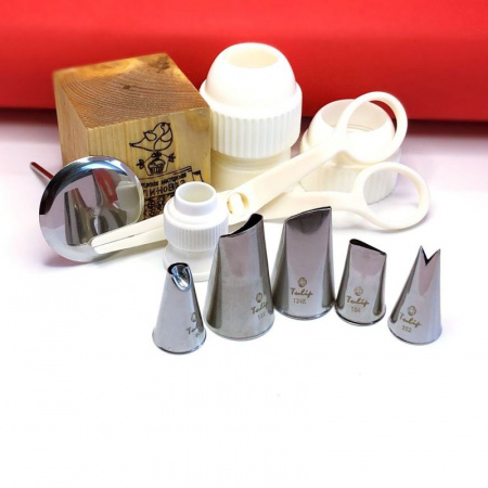 Набор (мини) кондитерских инструментов 10 шт | МК Кремовая Флористика от Малиновки Набор (мини) кондитерских инструментов 10 шт | МК Кремовая Флористика от Малиновки